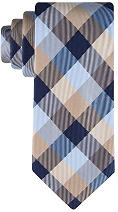 Tommy Hilfiger Klassische Herren-Krawatte mit Schottenkaro-Muster, Taupe Tartan, Einheitsgröße