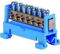 Pollmann Nulleiterklemme N7, 7-pol. b N7, 7-POL. BLAU