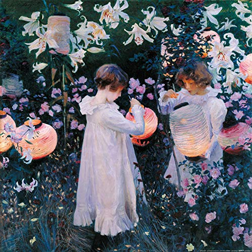 1art1 John Singer Sargent Poster Nelke, Lilie, Lilie, Rose, 1885–86 Kunstdruck Bild 70x70 cm