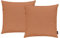 Magma Heimtex Fino Kissenhülle ca. 50 x 50 cm Farbe 42 Orange (2er Set)