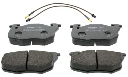 FERODO FDB393 Bremsbelagsatz Bremsbeläge Vorne mit Verschleißwarnkontakt mit Zubehör Kompatibel mit RENAULT Clio 2 BB0/1/2, CB0/1/2
