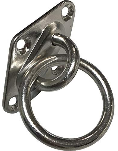 ARBO-INOX® - Augplatte - mit Ring - Edelstahl - 65 x 40 mm - poliert - rautenform