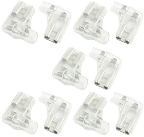 sourcing map Kabelschuh mit Hülse, Crimpkontakt, L-förmig, rechtwinklig, 6,3 mm, 10 Stück de