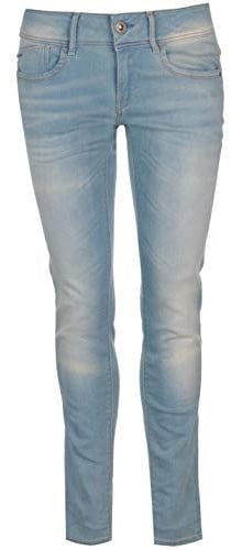 G-STAR Women's Lynn Mid Waist Skinny Jeans Jeans, Blue (Lt Aged 60885-d010-424), 24W / 32L