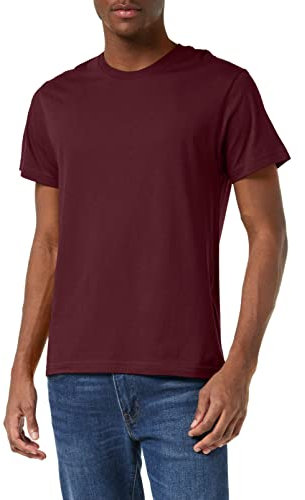 Stedman Apparel Men's Classic-T Plain Short Sleeve T-Shirt, Red (Burgundy Red), X-Large