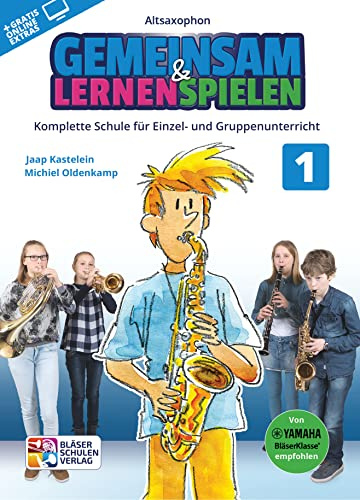 Gemeinsam lernen & spielen Band 1 (+Online-Access) : für Bläserklasse (Blasorchester) Altsaxophon