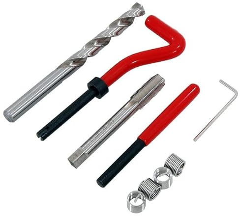 Neilsen CT2739 88pc Thread Repair Set - M6,M8,M10 with Break Pin Tool, Twist Drill, Tap | Ideal for Restoring Damaged Threads, Engine Repair and Automotive Applications