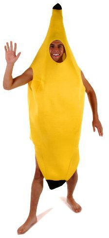 HENBRANDT Banana Costume Adults Unisex Funny Novelty Fancy Dress Outfit One Size Comedy Party Festival Halloween Carnival Stag Night Humorous Fancy Dress Costume