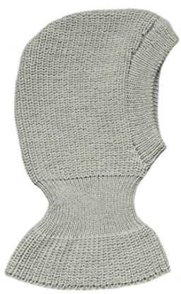 100% Merino Wolle Balaclava Wintermütze Baby Kinder Mädchen Junge Gestrickt L Light grey