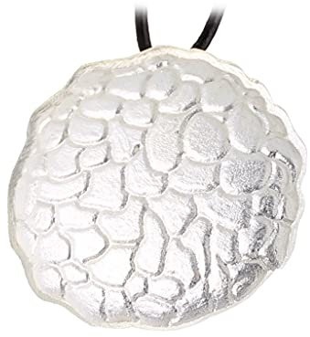 Budawi® Motiv Blatt gebürstet Anhänger Kettenanhänger 925er Silber handgearbeitet