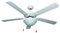 Bastilipo - MALAGA, vent. techo 132cm, color blanco, 60W, 4 palas