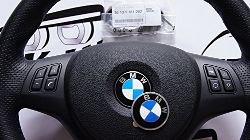 Original BMW Rad Center Gap Emblem Aufkleber Aufkleber 45 mm – Preis für 1 Emblem (36131181082)