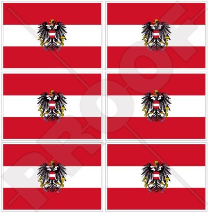 Österreich Österreichische State Flagge 40 mm (40,6 cm) Mobile Handy Vinyl Mini Sticker, Aufkleber X6