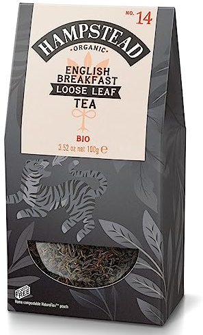 Hampstead Tea Organic English Breakfast Loose Leaf Tea (100g)