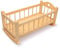 Gamez Galore Natural Nature Solid Wooden Dolls Rocking Cradle Crib Cot Bed