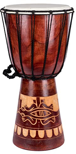 40cm Große Djembe Trommel Bongo Drum Gecko Holz Anfänger Kinder Drum