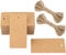 G2PLUS 100 Stk Geschenkanhänger Groß, 300g/m² Kraftpapier Etiketten Tags, 4.5 x 9 CM Geschenkanhänger Anhänger Etiketten mit Jute-Schnur
