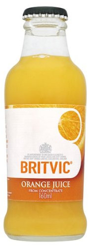 Britvic Orange Juice 24x125ml Glass Bottles