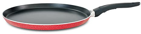Flache Grillpfanne antihaftbeschichtete Crêpe-Pfanne erhältlich in 26/28/31 cm 2,6 mm dick, aluminium, multi, 31