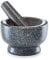 Zeller 24501 Ensemble de mortier/pilon Granit Anthracite 14,1 x 14 x 15 cm