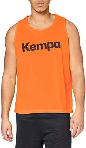 Kempa FanSport24 Unisex Bekleidung Teamsport Weind-markierungsleibchen Markierungshemd, Orange/Grün, XL-XXL EU
