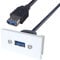 Fertig Gemacht Unterputzdose Module USB 3,0 SuperSpeed Panel Montage Stummel 15 cm [USB 3,0 Type-A Socket]