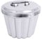 Contacto Puddingform Edelstahl 18/10 ohne Innenrohr Ø 14 cm 1200 ml mit Deckel, poliert, Gastro-Qualität, Backform für Wasserbad & Desserts
