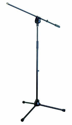 QUIK LOK - A/492 BK, ASTA MICROFONICA giraffa fissa Serie 400 con base treppiede