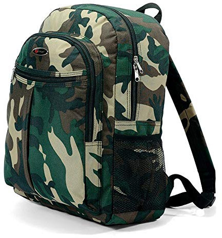 Benzi Rucksack Klassisch, Dschungel, Armee-Stil, Camouflage, Jungen, Mädchen, für Schule, College, Reisen, Urlaub, 20 Liter Kapazität