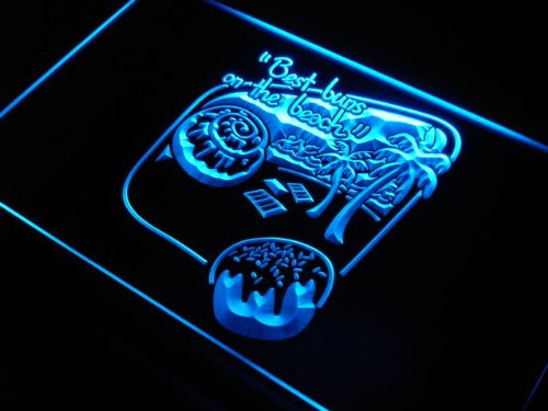 ADVPRO s203-b Beach Bun Bakery Dough Nut Cafe Neon Light Sign Barlicht Neonlicht Lichtwerbung