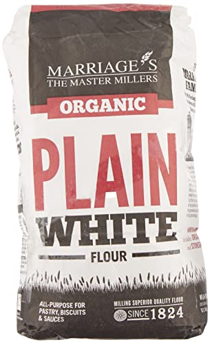 W & H MARRIAGE & SON Organic Plain White Flour Order 6 for Trade Outer, 1000 gram