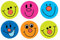 SuperStickers Aufkleber Lösungen Smiley, 180 Stück, Matt, Mehrfarbig, Verschieden, Wiederverwendbar, Ideal für Lehrer und Eltern, und Kinder lieben sie