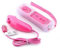 mini kitty 2 en 1 Mando Plus con Motion Plus y Nunchunk para Nintendo Wii (Opcional a Seis Colores) + Funda de Silicona - Rosa