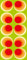 wandmotiv24 Türtapete Retrokreise Orange TT066 90x200cm Tapete Retro Muster Orange