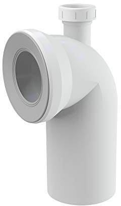 Codo de conexión para inodoro 90° con conexión DN40.