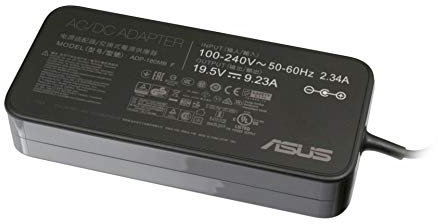 ASUS Original AC Adapter 180W, USB, 19V, 6.32A, 120W, Compatible with Laptops, Wall Mountable, Rectangular, 1 Count, Charger