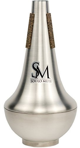 Soulo Mute SM6378 Gerader Dämpfer für Posaune, Aluminium, 30,2 x 19,4 x 19,4 cm