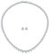Bling Jewelry Klassisches Traditionelles Brautabschluss Tränen Aa CZ Statement Collier Tennis Halskette Mit Steckern Schmuckset Für Frauen Hochzeit Abschlussball Silber Plattiert
