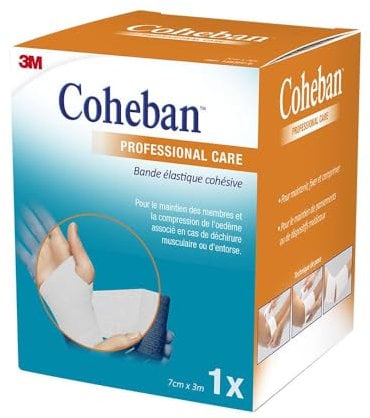 3M Coheban Cohesive Contention Strip 3m x 7cm - Color : white