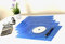 50x Rexel Ice Dokumententasche mit CD Fach, A4 quer, transparent blau, mit Druckknopf, Aktenhülle, Sichthülle