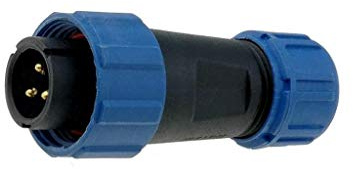 SP1310/P3N Stecker männlich SP13 PIN: 3 IP68 4-6,5mm 13A Löten 250V 2mm2 WEIPU