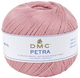 DMC Petra Filato Misura 5, Cotone, Rosa, 9x9x8 cm, 400 unità