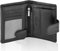 KORUMA Porte-Monnaie Homme RFID Protection Porte de Credit Feuille Etui pour Protege Carte bancaire Anti piratage sans Contact Noir Picasso Portefeuille en Cuir véritable Smart SM-904BL