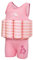 Konfidence Badeanzug mit Schwimmhilfe 4 - 5 Jahre Rosa - Pink Breton Stripe