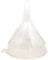 Whitefurze Plastic Funnel (WT888/1), 1-Pack, White/Clear, 14cm (5.5)