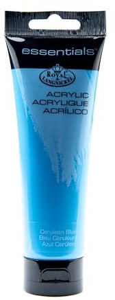 Royal & Langnickel Essentials Peinture Acrylique Bleu de Céruléum 120 ml Lot de 3
