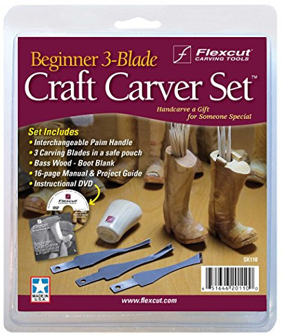 Flexcut FLEXSK110 Couteau à Lame Fixe Mixte, Multicolore, Taille Unique