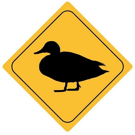 FahnenMax Autoaufkleber Sticker Achtung Ente Aufkleber