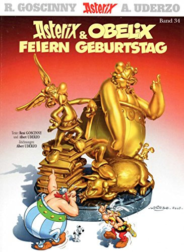 R. Goscinny, A. Uderzo ASTERIX Comic Album (Softcover) # 34: ASTERIX & OBELIX feiern Geburtstag!