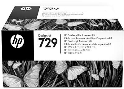 HP F9J81A Tintenpatrone, 729 Printhead Original,Farblos, black